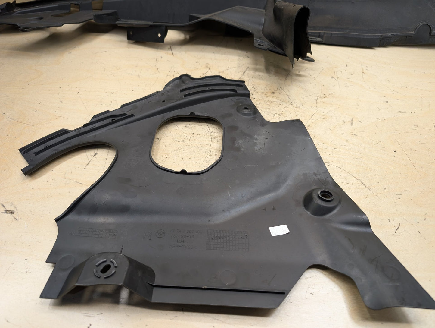 2018-2024 BMW X3 G01 Right Passenger Engine Bay Cover Panel Seal Trim SET 7397490