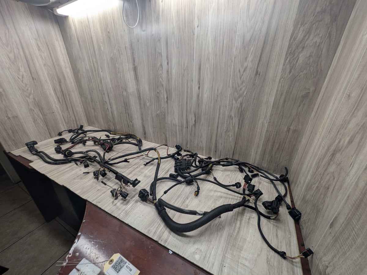 12-18 BMW F30 335i N55 Engine Motor Transmission Wiring Wire Harness SET