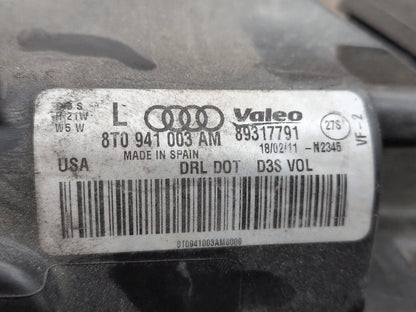 08-12 OEM Audi A5 S5 Front Left Driver Xenon Headlight w/ Modules 8T0941003AM