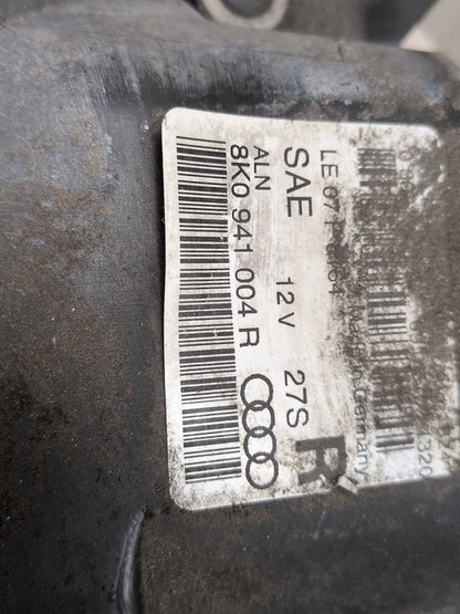 2009-2012 Audi S4 B8 Front Right Passenger Halogen Headlight 8K0941004R OEM