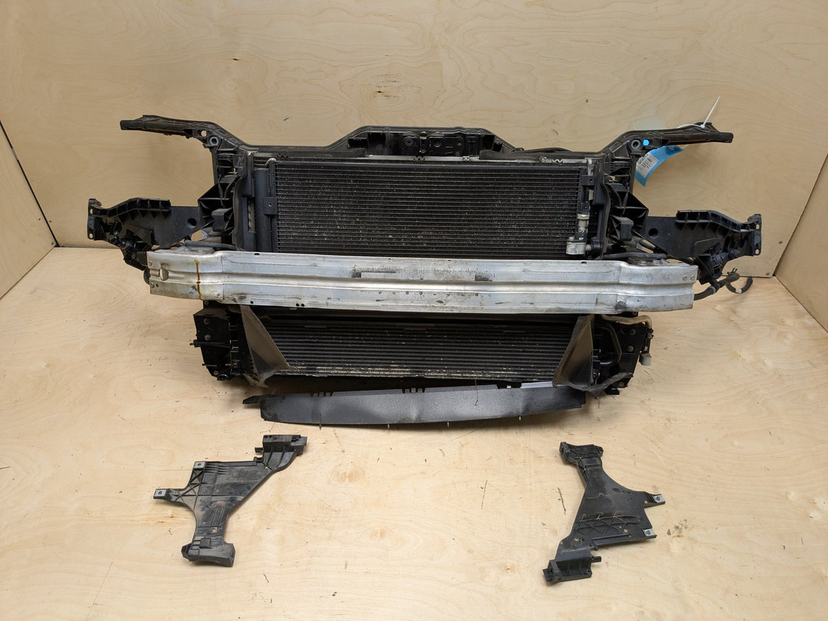 13-16 Audi RS5 Front Clip Frame Radiator Support & Cooling Fan Assembly
