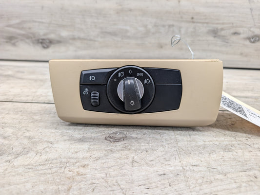 06-13 OEM BMW E70 E71 X5 X6 Headlight Switch Control Panel Light Module Beige