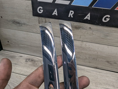 16-19 OEM BMW G12 740 750 Front Bumper Cover Lower Chrome Molding Trim SET