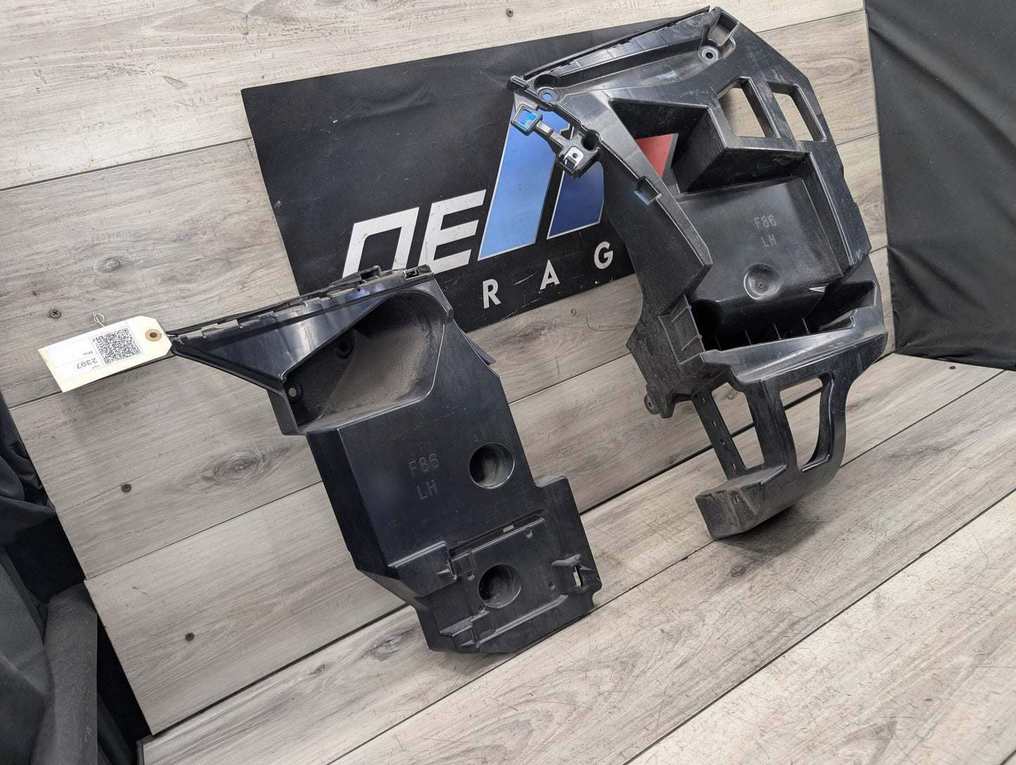 2015 - 2019 BMW X6 F86 Rear Left Driver Bumper Support Brackets SET 8056481 S63B44T2