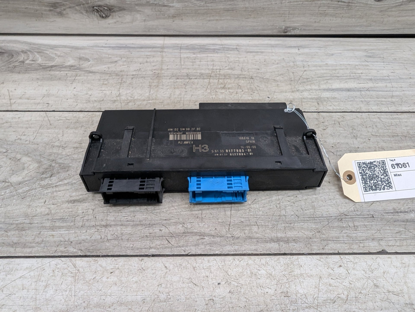 2007-2013 BMW 328i E93 BCM Body Control Module 9177985