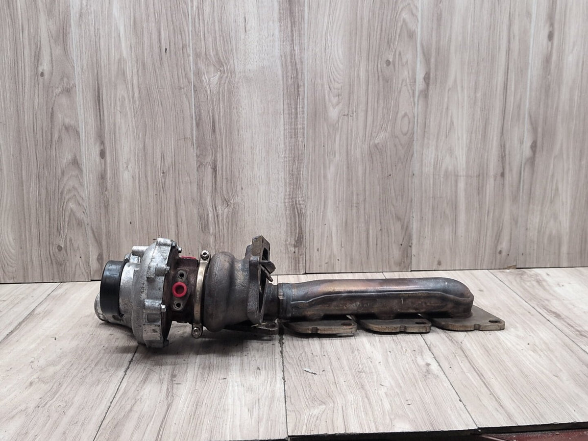 09-12 Mercedes-Benz W212 E550 M278 LEFT Engine Motor Turbo Charger w/ Manifold
