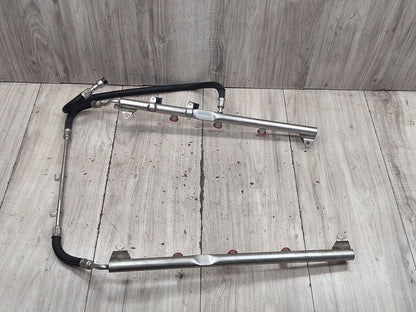 2004-2010 BMW E64 M6 S85B50A Engine Motor Fuel Injector Rail Line SET 7834120