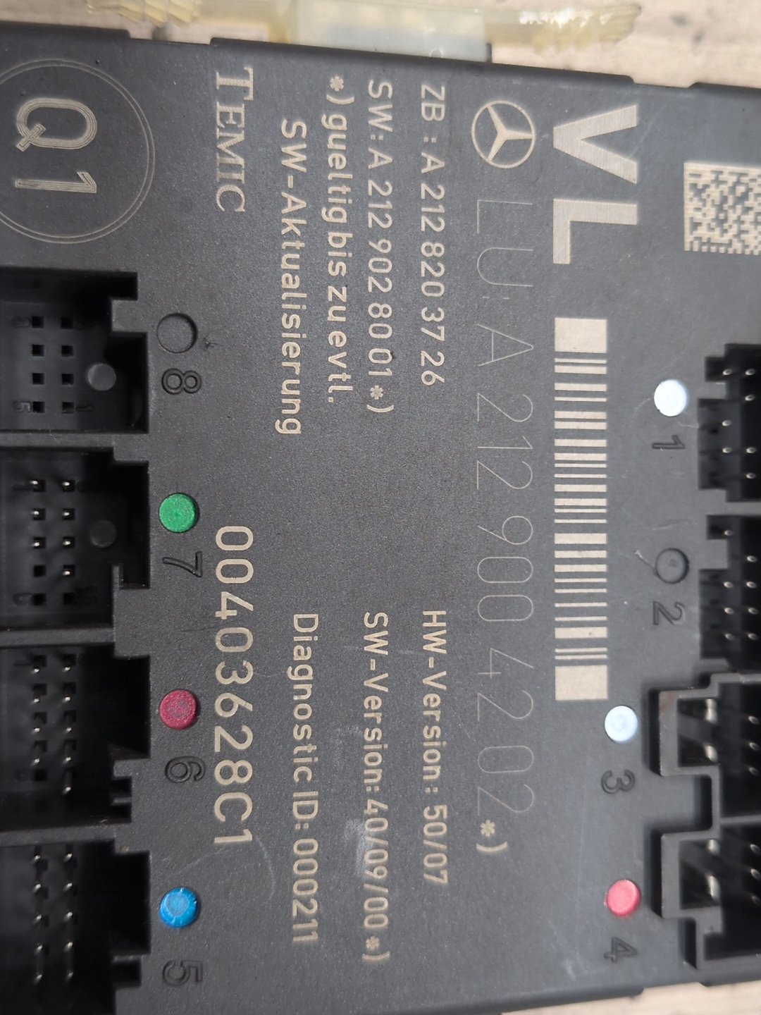 09-12 OEM Mercedes-Benz E550 W212 Front Left Driver Door Control Module