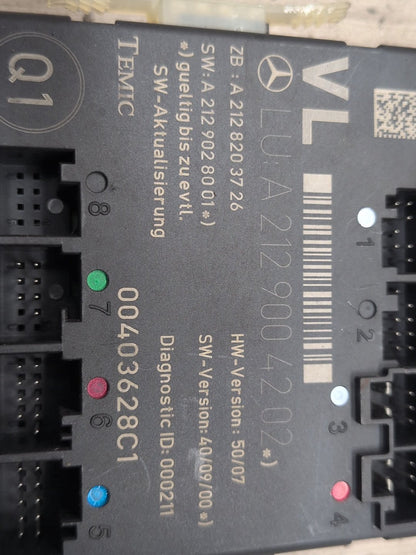 09-12 OEM Mercedes-Benz E550 W212 Front Left Driver Door Control Module