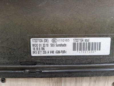 2010-2016 Audi S4 B8 Sunroof Sun Roof Glass Cover Trim 8K0807332A OEM