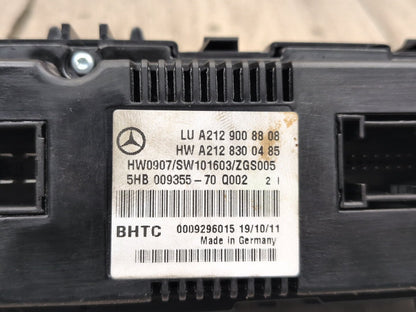 2009-2012 Mercedes-Benz E550 W212 Front AC Heater Climate Control Switch A2129008808 OEM