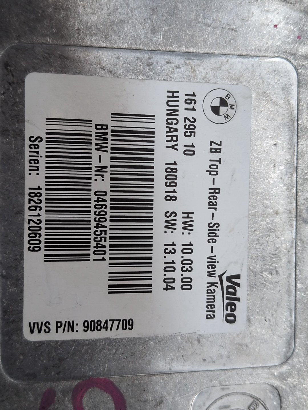 2014 - 2020 BMW 440i F36 Surround View Camera Module 6994554 B58B30M0