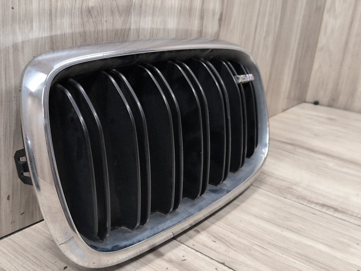 2015-2018 BMW X5 F85 Front Left Right Upper Bumper Cover Kidney Grilles SET 8056324 OEM
