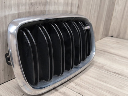 2015-2018 BMW X5 F85 Front Left Right Upper Bumper Cover Kidney Grilles SET 8056324 OEM