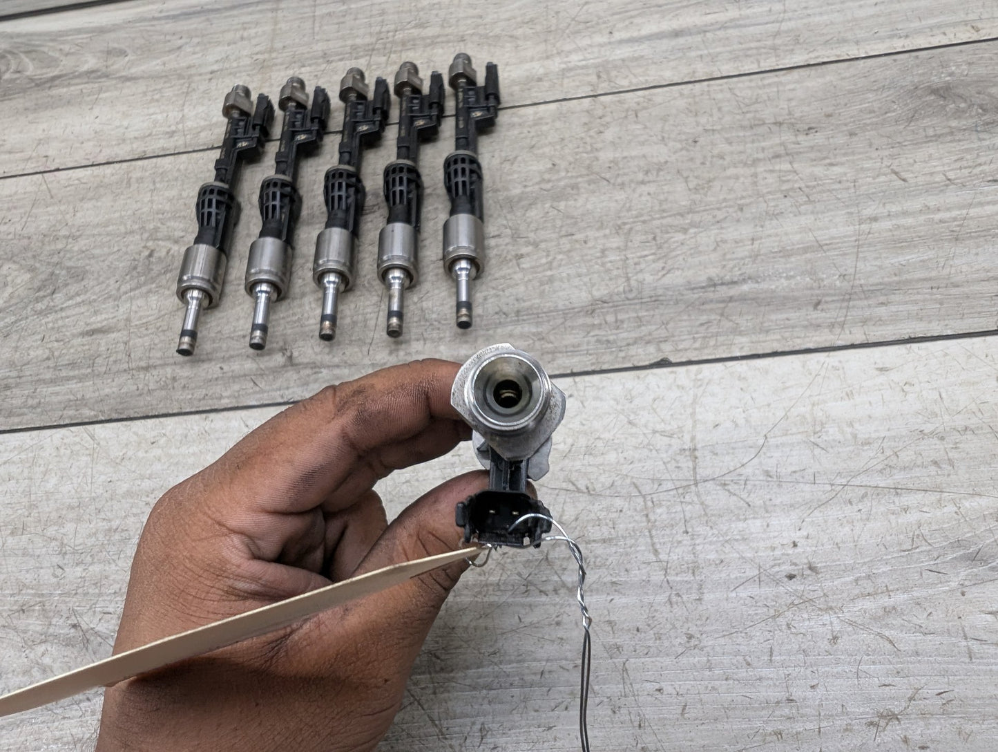 2011-2016 BMW F10 535i N55B30M0 Engine Motor Injector SET 7568607