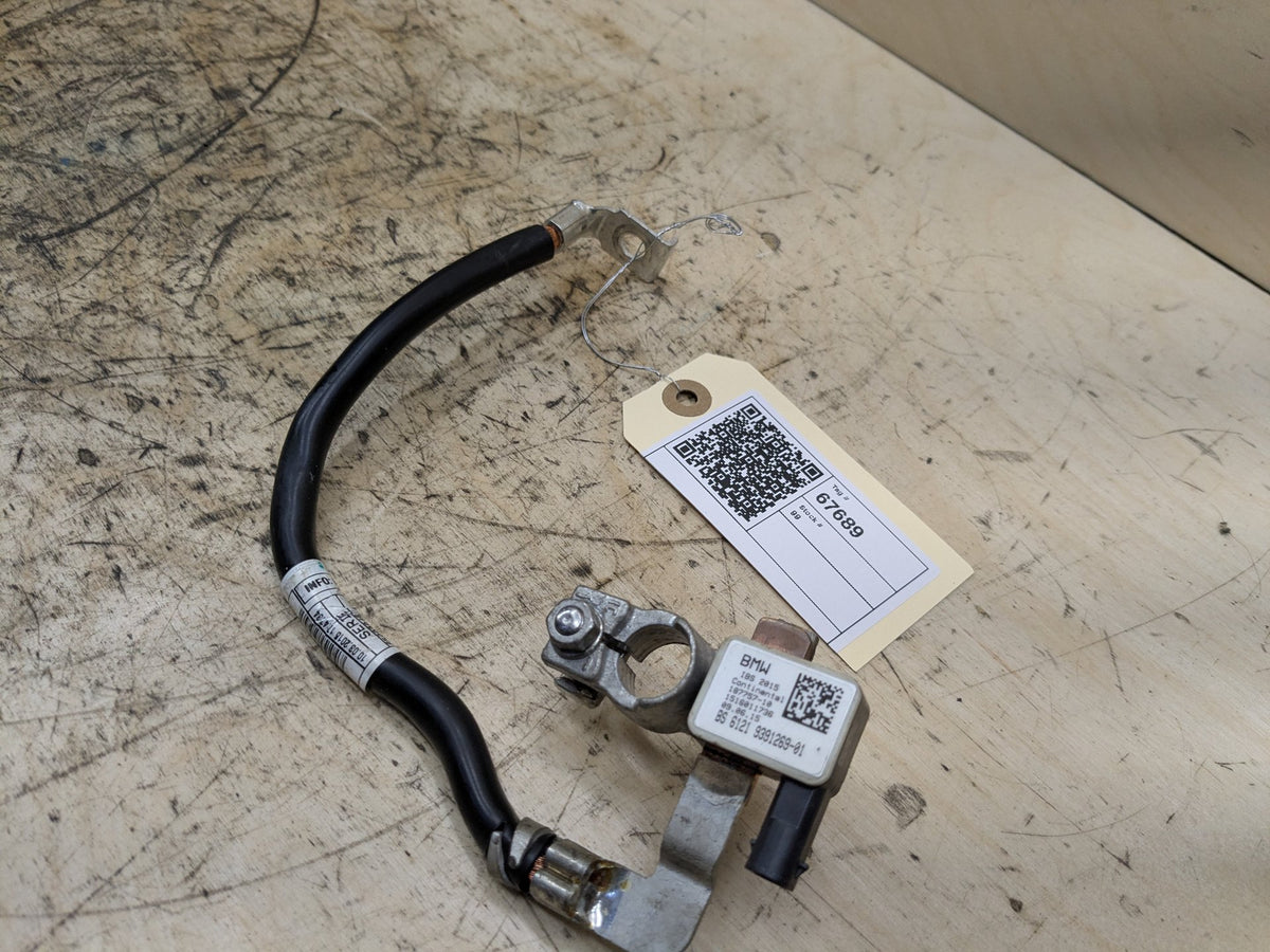 16-19 OEM BMW G11 G12 740 750 Negative Battery Cable Terminal IBS Sensor Black