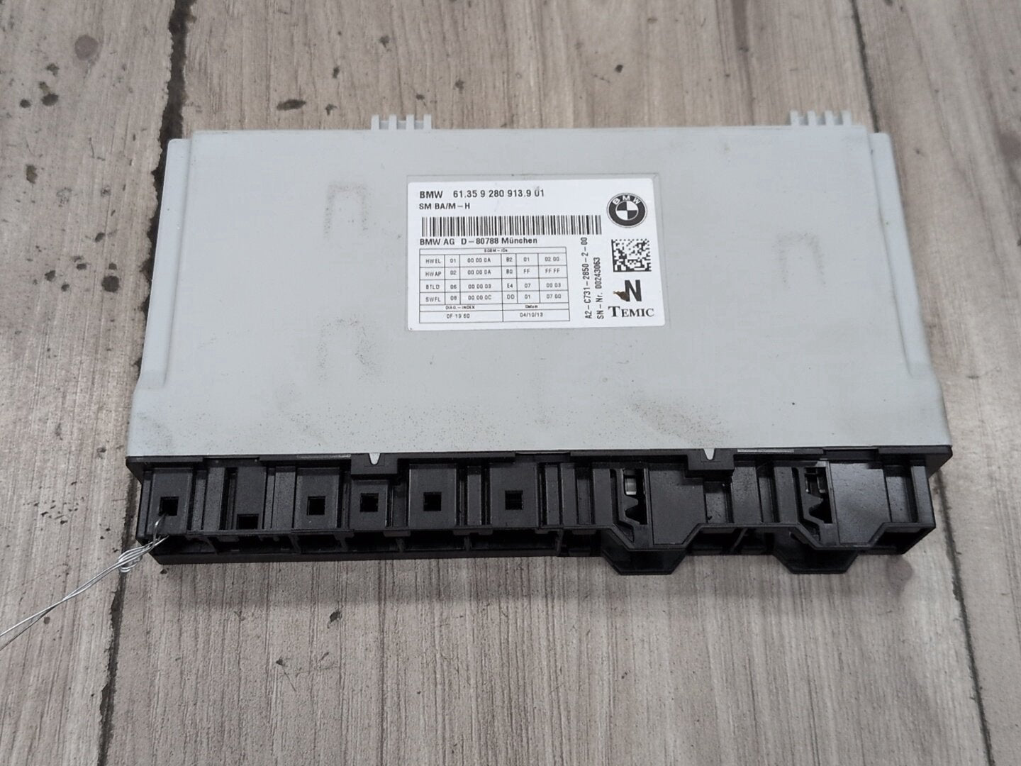 2011 - 2016 BMW 535i F10 Front Left or Right Seat Control Module 9280913 N55B30A