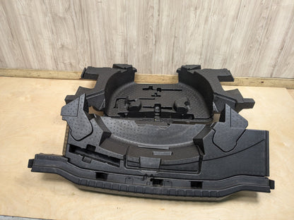 2019 BMW X3 G01-Trunk Spare Tire Mount Brackets Foam Covers PN: 7440140