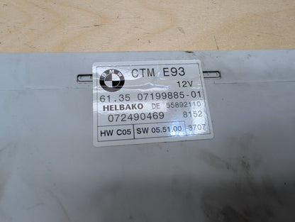 07-13 OEM BMW E93 328 335 M3 Convertible CTM Roof Folding Top Module Unit