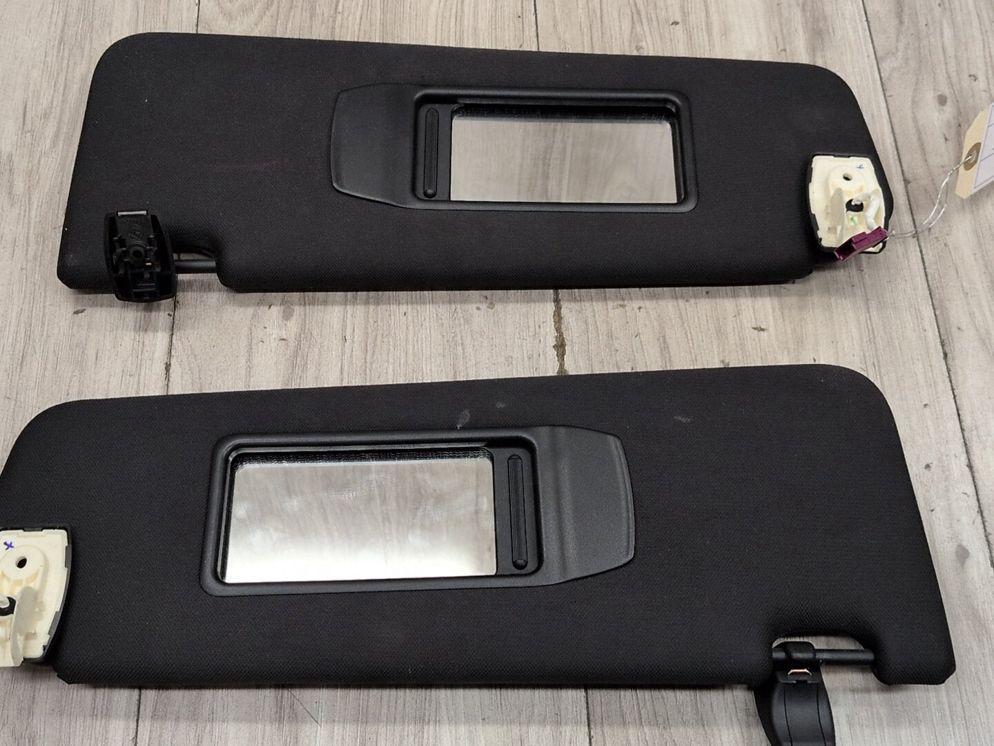 OEM BMW F01 F02 Left Right Driver Passenger Sunvisors PAIR Black