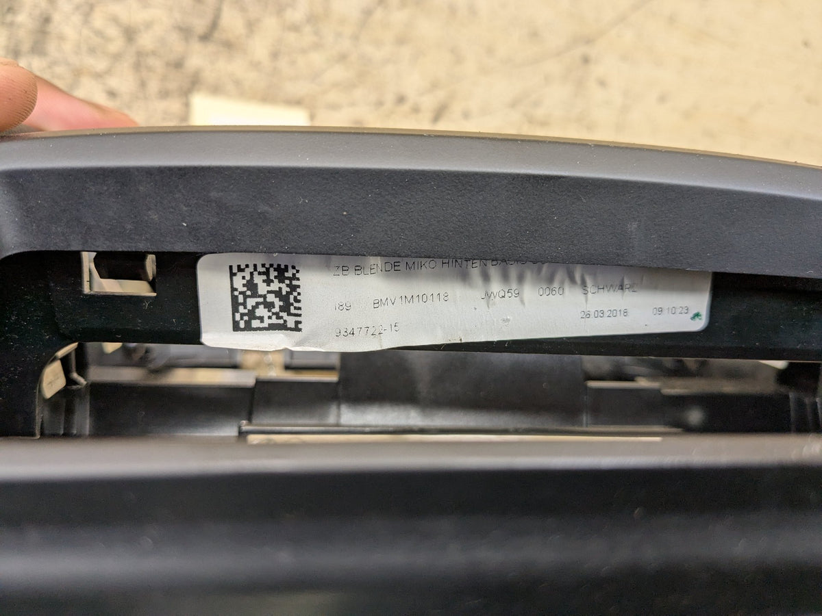 2016-2019 BMW 740Li G12 Center Console Trim 9384706 OEM