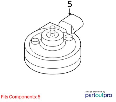 2010-2016 Audi S4 B8 Alarm Horns SET 8T0951223 OEM