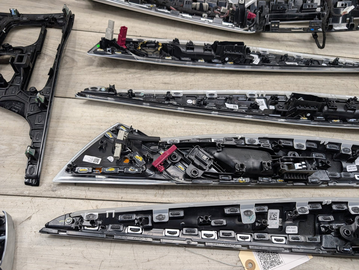 2017-2023 BMW 530i G30 Front Rear Left Right Dash Interior Trims SET 9370802