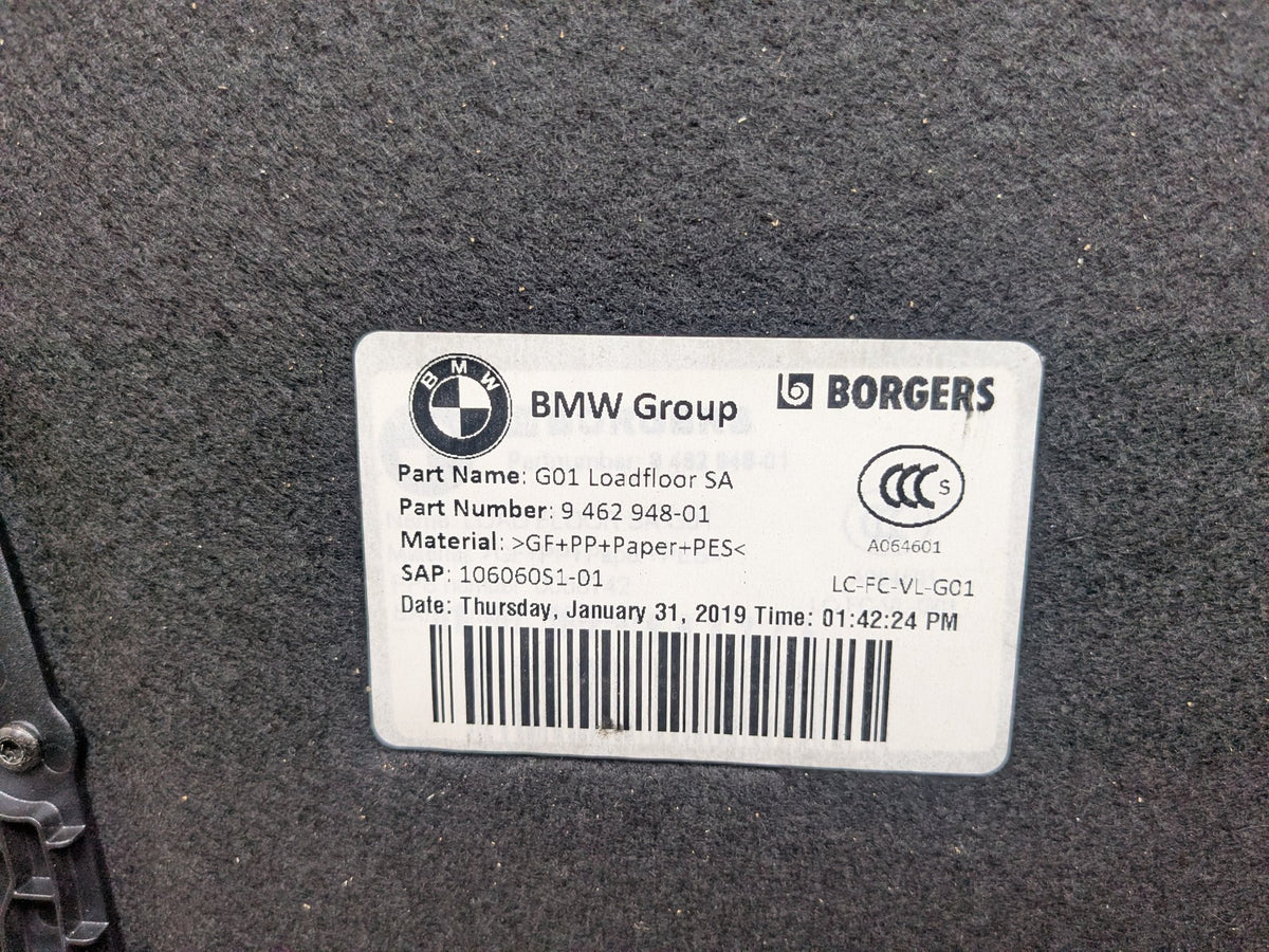 18-24 OEM BMW G01 X3 Trunk Floor Mat Carpet Cargo Liner Storage Cover