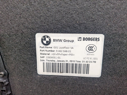 18-24 OEM BMW G01 X3 Trunk Floor Mat Carpet Cargo Liner Storage Cover