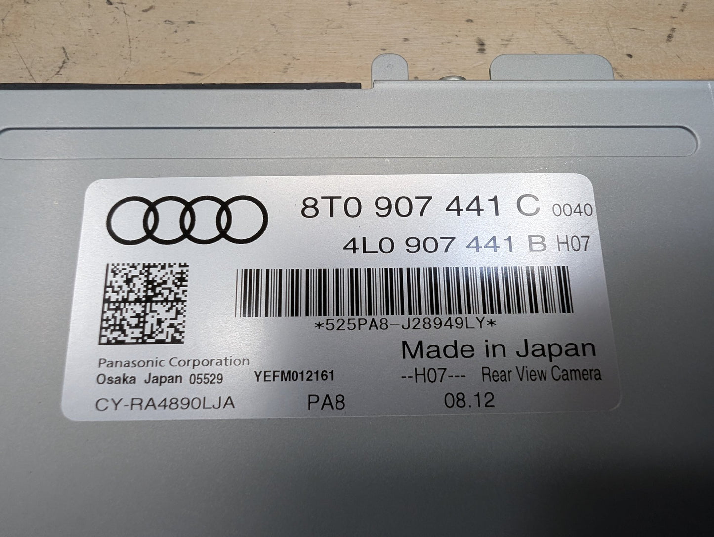 2011-2017 Audi RS5 8T Rear View Camera Control Module 8T0907441C