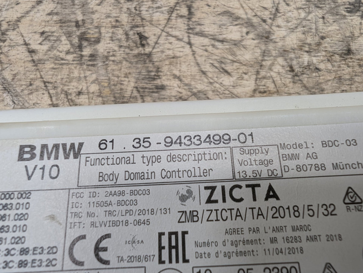 2019-2026 BMW 330i G20 Bdc Body Domain Fem Control Module 9433499 OEM