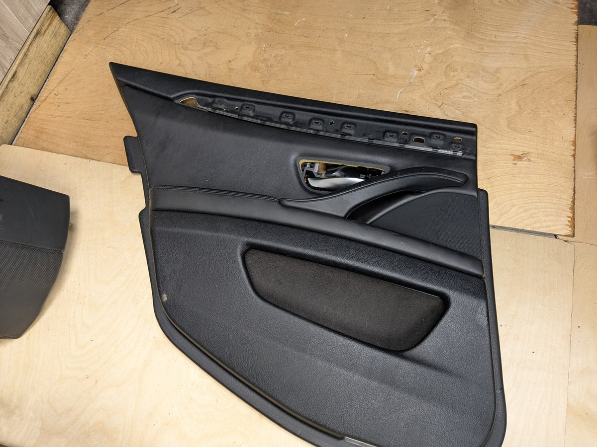 11-13 OEM BMW F10 M5 Front Rear Left Right Interior Seats Door Panels BLACK