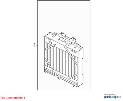 OEM BMW F80 F82 F83 F87 M3 M4 Secondary Auxiliary Radiator Coolant S55