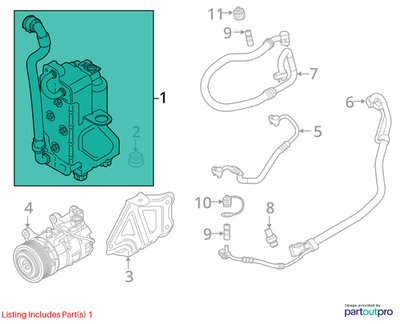 18-24 OEM BMW G01 G02 X3 X4 B46 B58 AC Air Conditioning Compact Condenser Dryer
