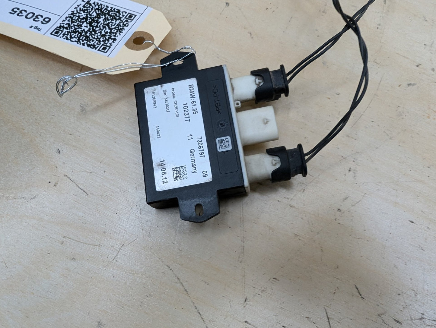 2012-2018 BMW 328i F30 Rear Smart Opener Sensor Module W/ Harness & Strap SET 7306797