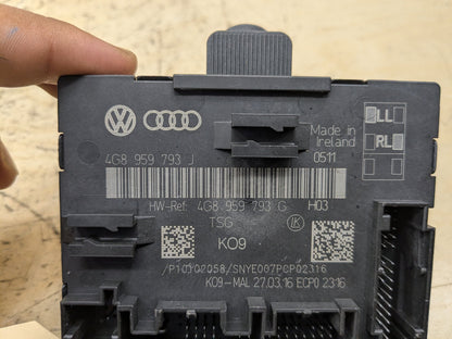 2012-2018 Audi A6 C7 Front Left Driver Door Control Module 4G8959793J OEM