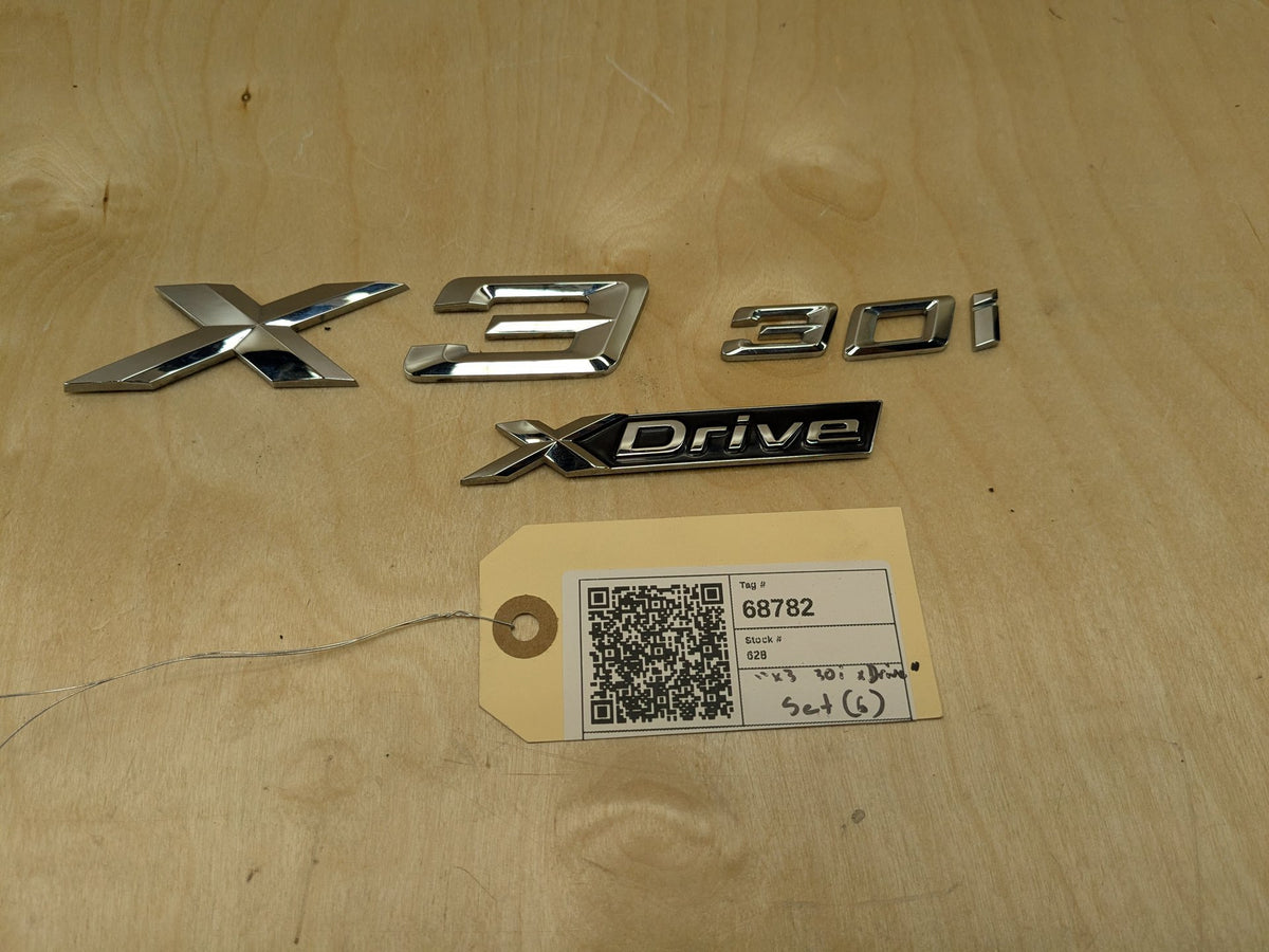 18-24 OEM BMW G01 X3 S Drive Rear Trunk Liftgate Badge Emblem Logo Letters