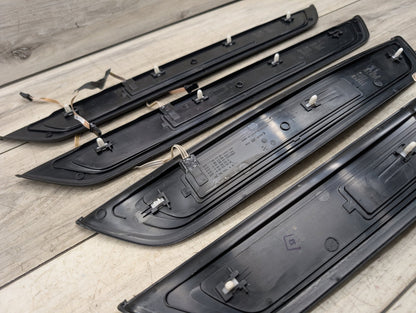 2017-2023 BMW 530i G30 Front Rear Left Right Scuff Plate Door Sill SET 7405773 OEM