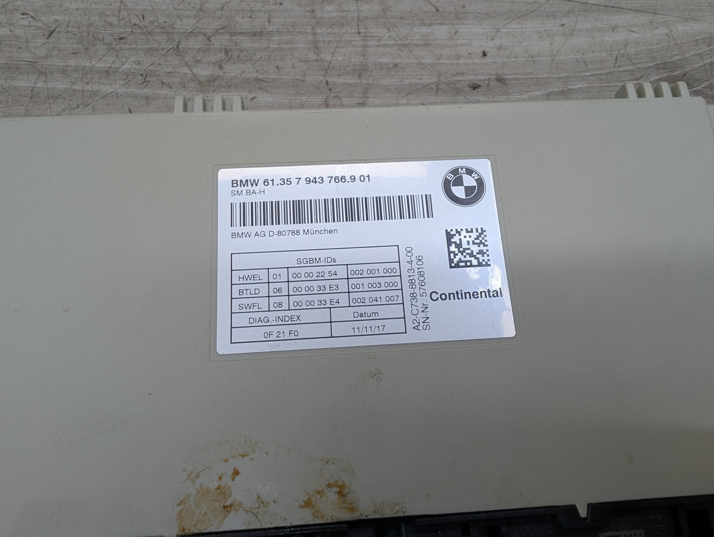 PRE-LCI OEM BMW F90 G01 G12 G30 M5 X3 Front Driver Passenger Seat Memory Module