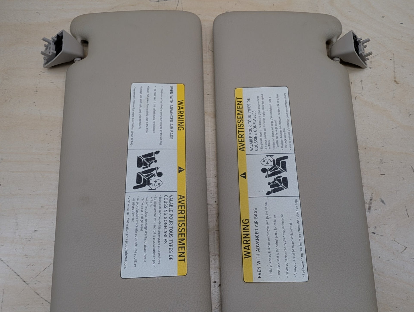 2012-2018 BMW 328i F30 Front Left Right Sun Visor SET 7322229
