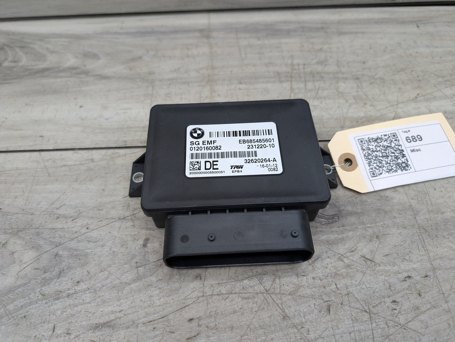 2011 - 2017 BMW X3 F25 Electric Emergency Parking Brake Module 6854856 N55B30M0