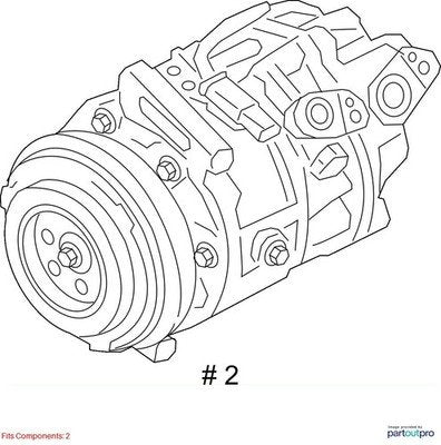 OEM BMW F90 F93 G05 G07 G12 G16 G30 AC Compressor Clutch Pump W/ Pulley N63 S63
