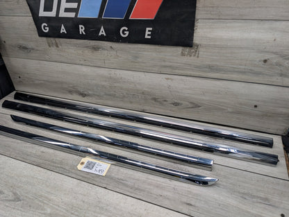 2016-2022 BMW 750Li G12 Front Rear Left Right Exterior Door Trim Molding SET 7397869
