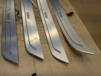 2016-2019 BMW 740Li G12 Scuff Plate Door Sill SET 7369887 OEM