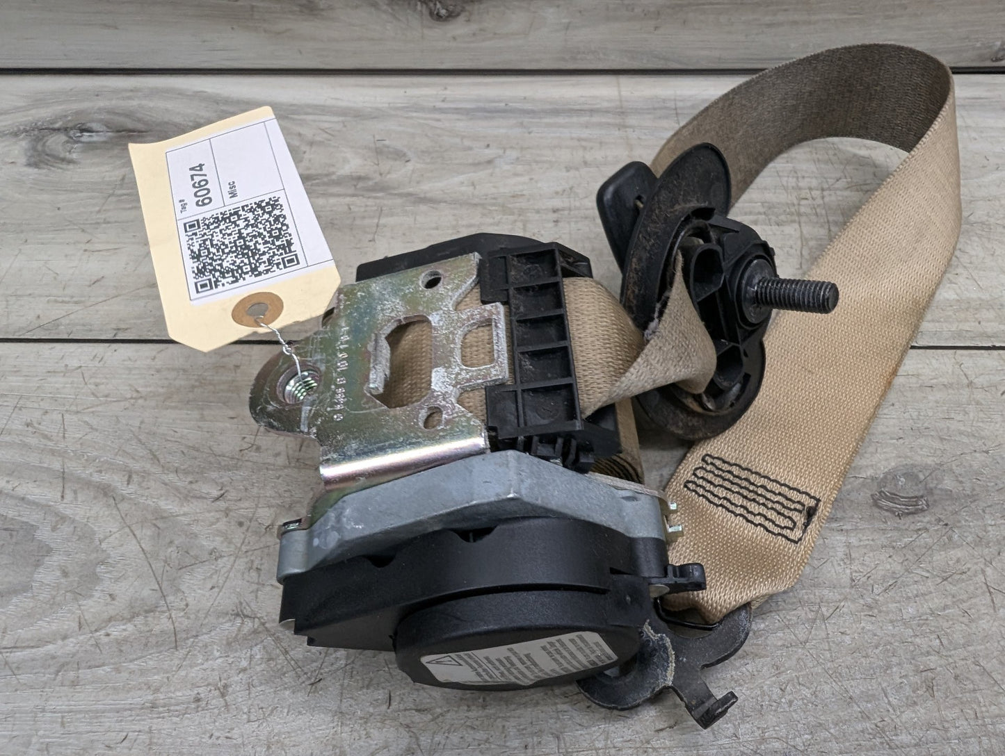 2011-2016 BMW 535i F10 Front Left Driver Seatbelt Seat Belt Retractor 6181209