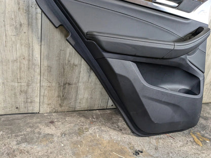 OEM BMW G01 X3 REAR Left Driver SIde Interior Door Panel Card Trim Cover Black