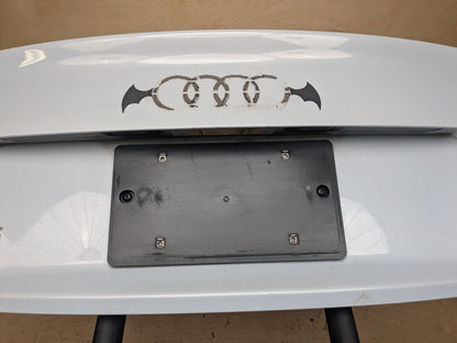2013-2015 Audi RS5 8T Trunk Lid Shell Panel w/ Bracket & Spoiler Grey M1/Y7F