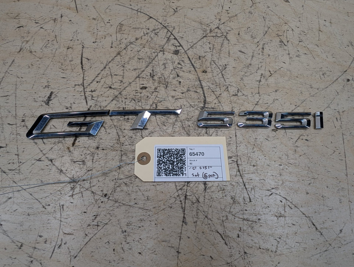 2010-2017 BMW 535i GT xDrive F07 Liftgate Trunk Lid Badge/ Letters 7336451 OEM