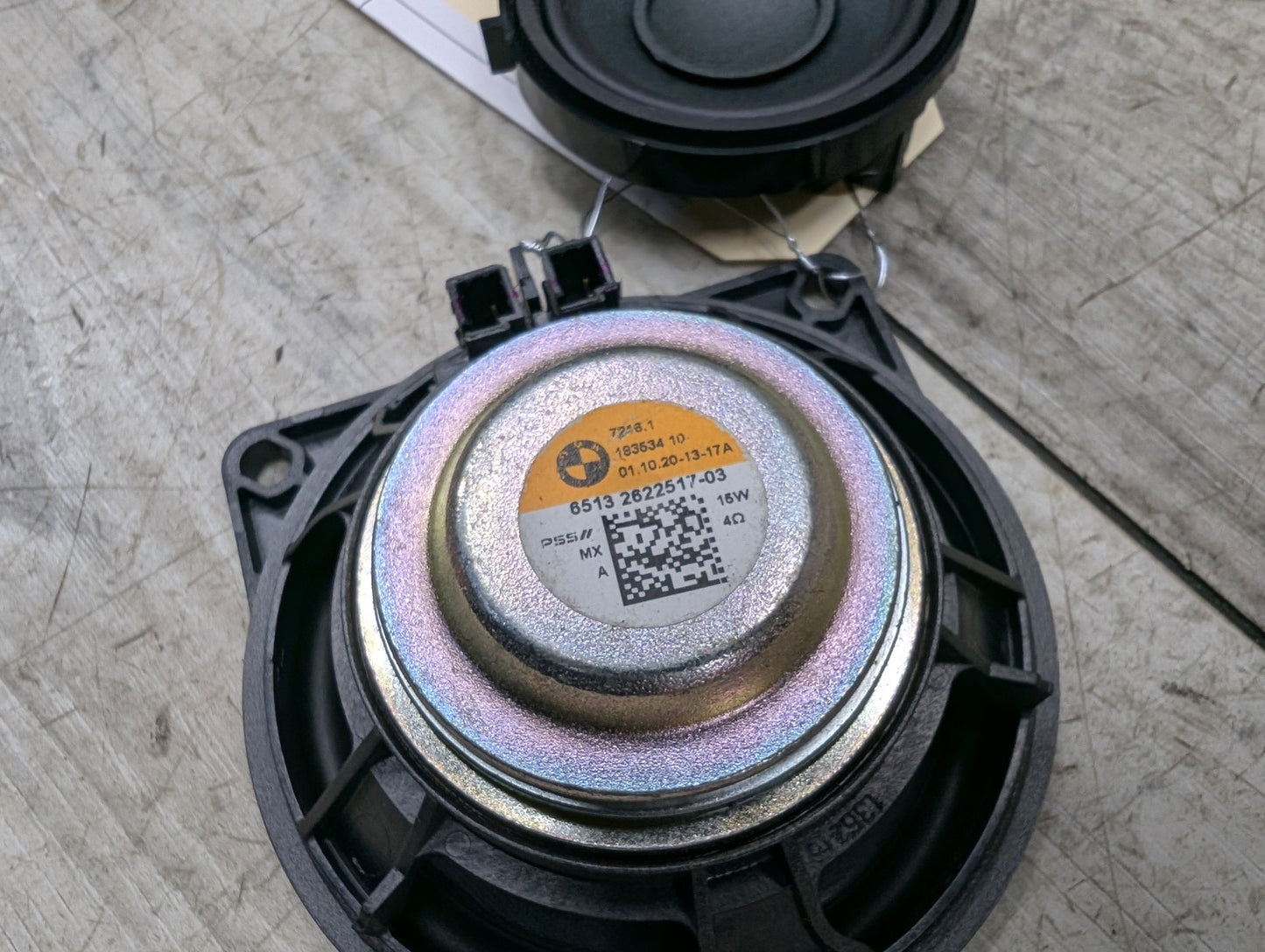 2021 BMW X5 G05- Top Hifi Mid Range Loud Speaker PAIR PN: 2622517