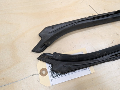 2012-2018 BMW 328i F30 Front Left Right Side Windshield Drip Trim Molding SET 7258187